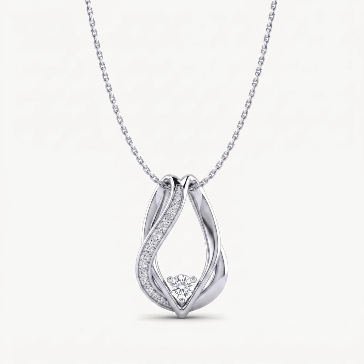 Belaroq Solaire Crest Bijou White Gold Lab Diamond Pendant