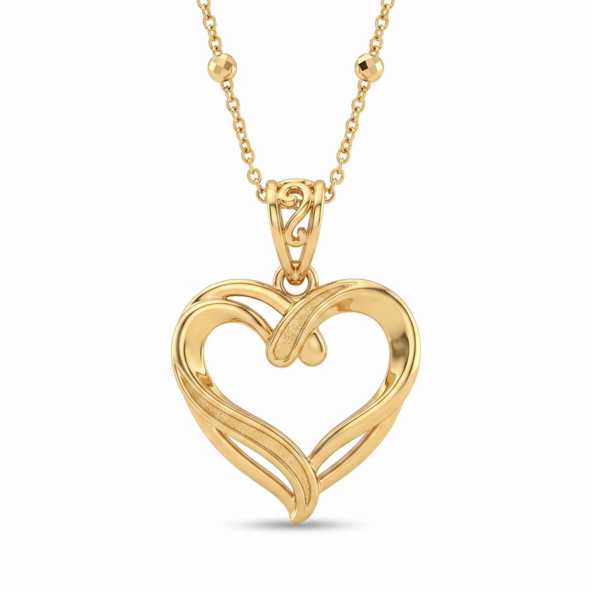 Belaroq Maelle Halo Heritage Yellow Gold Pendant