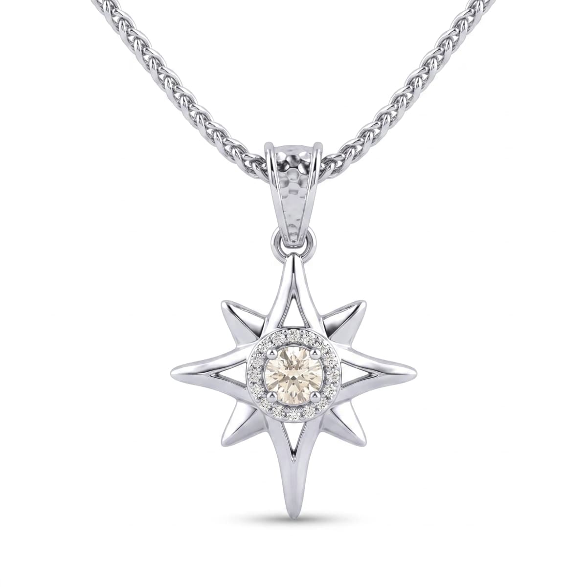 Belaroq Lunara Dew Luxe White Gold Diamond Pendant