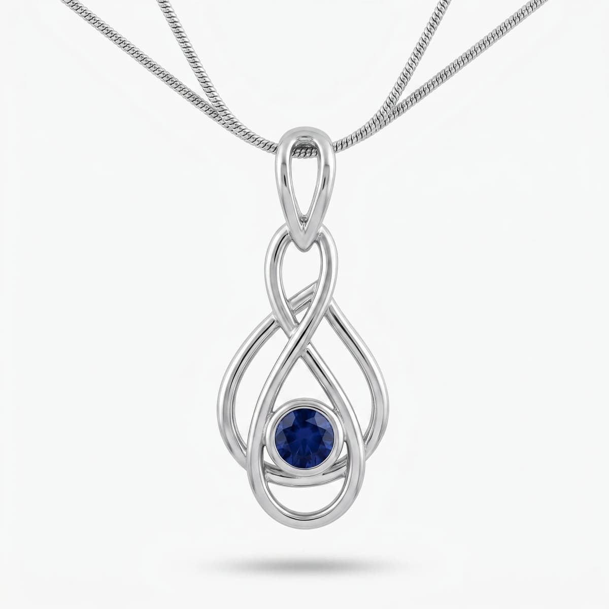Belaroq Celeste Trellis Regal White Gold Sapphire Pendant