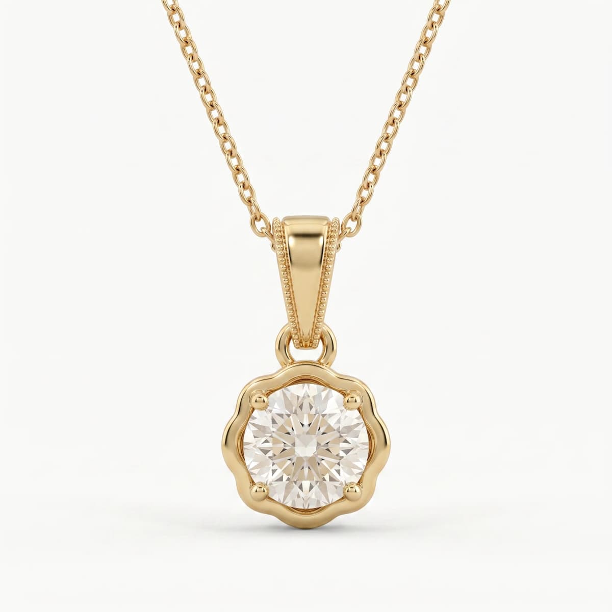 Belaroq Clarion Helio Maison Yellow Gold Diamond Pendant