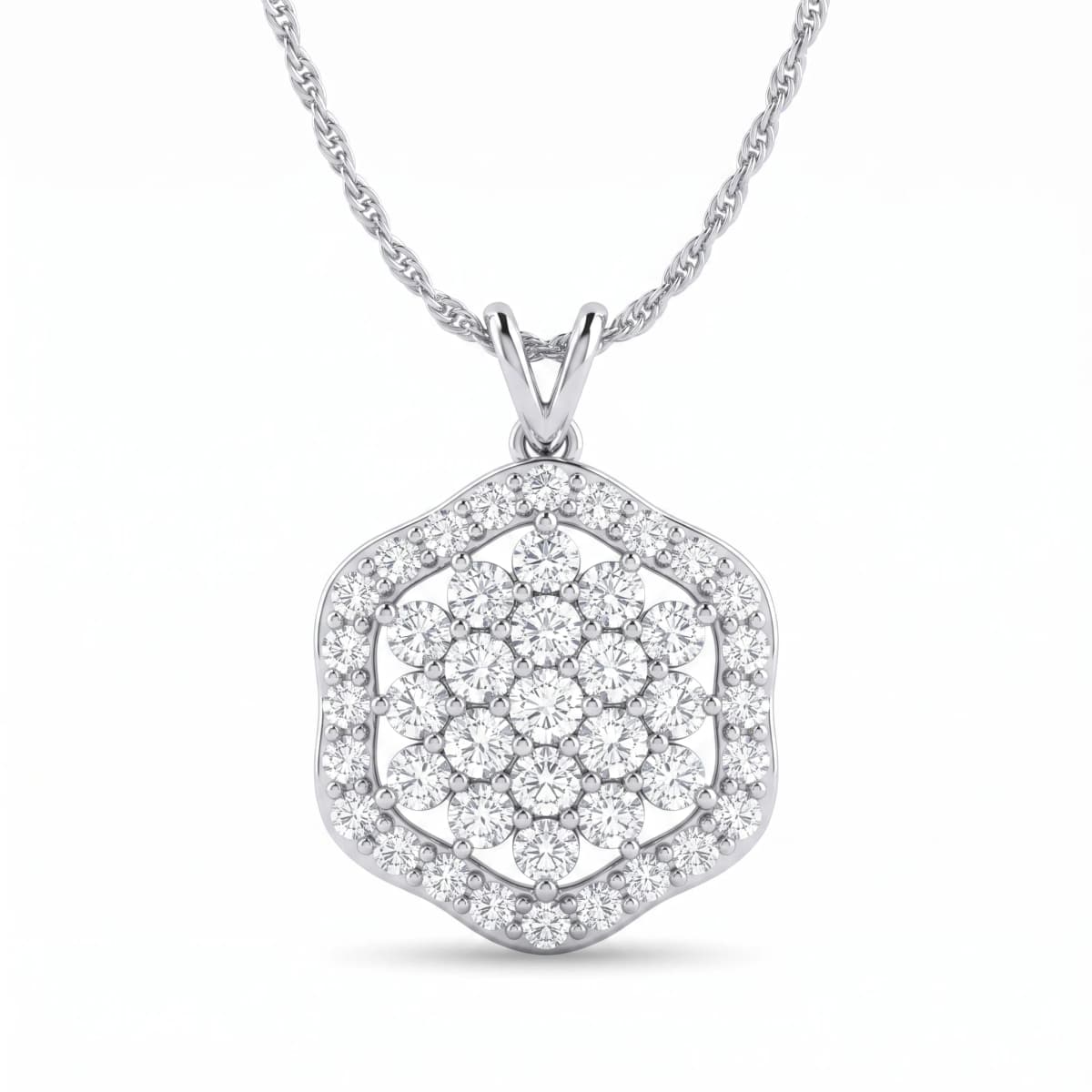 Belaroq Ilaria Sonata Noble White Gold Zirconia Pendant