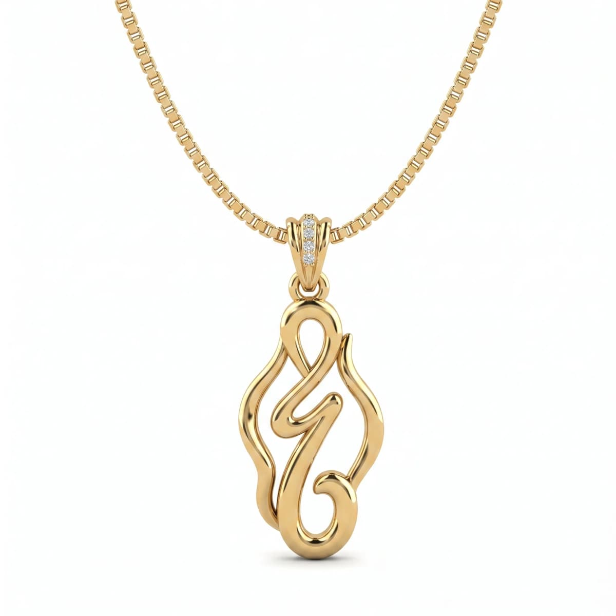 Belaroq Lunelle Vale Adorn Yellow Gold Pendant