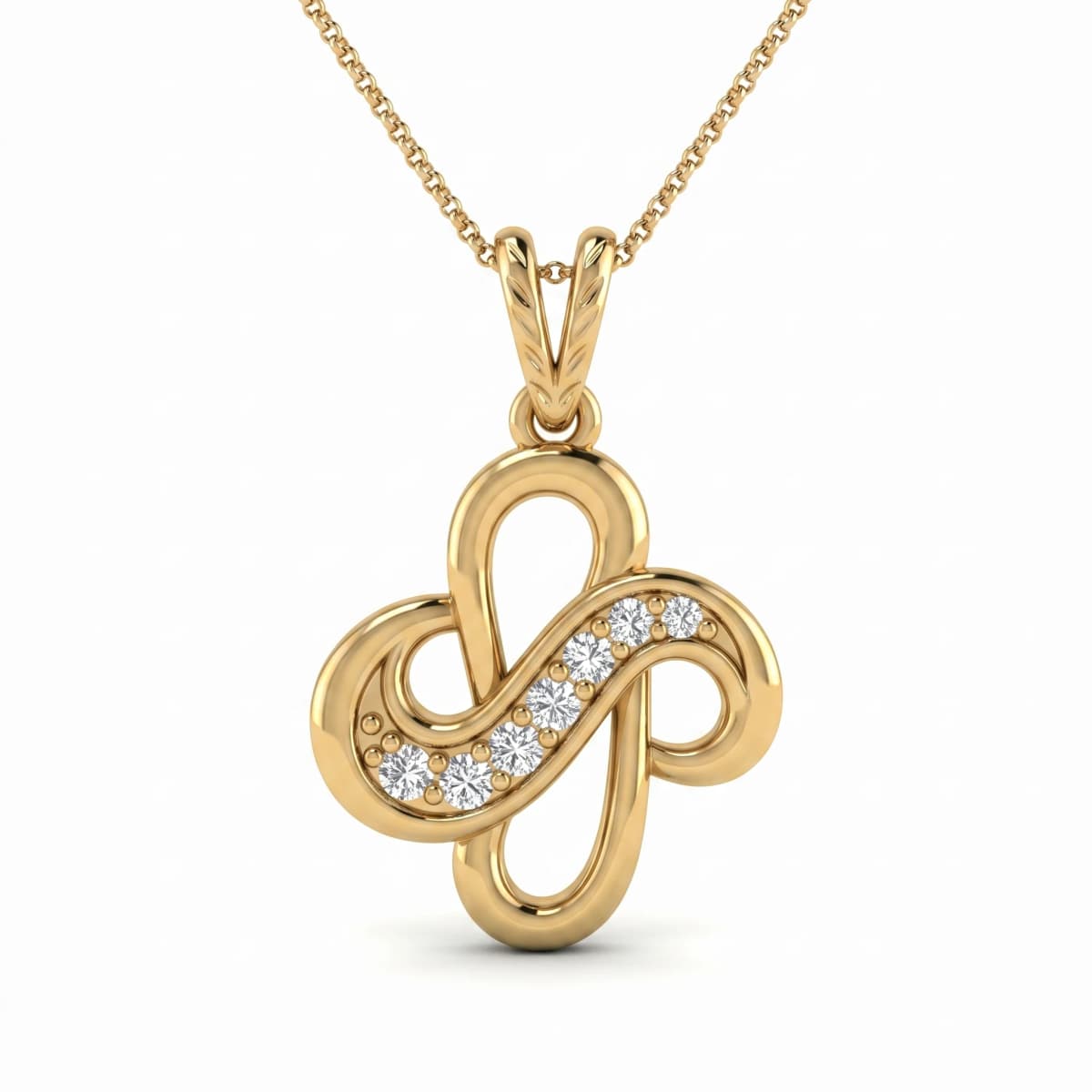 Belaroq Arielle Dawn Ceremony Yellow Gold Diamond Pendant