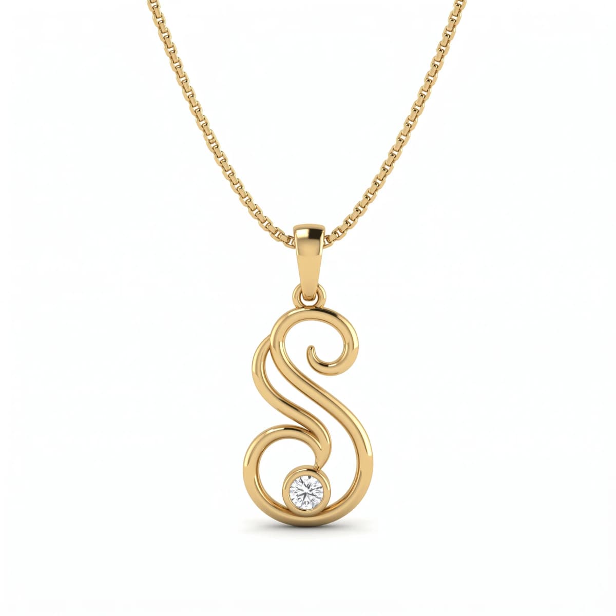 Belaroq Aurelia Flare Eclat Yellow Gold Diamond Pendant