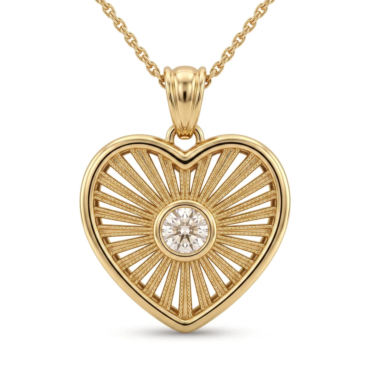 Belaroq Solara Muse Verve Yellow Gold Lab Diamond Pendant