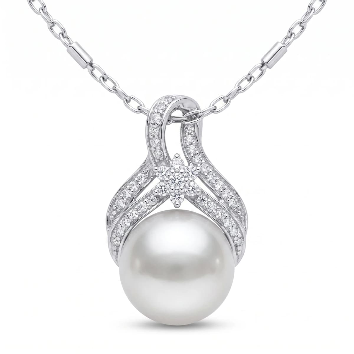Belaroq Amara Wave Ethereal White Gold Diamond Pendant