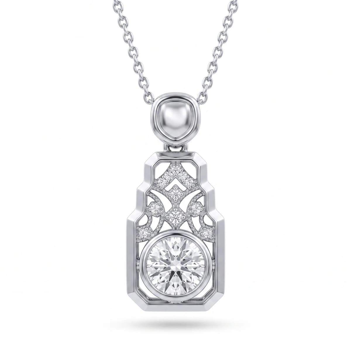 Belaroq Lumina Prism Atelier White Gold Diamond Pendant