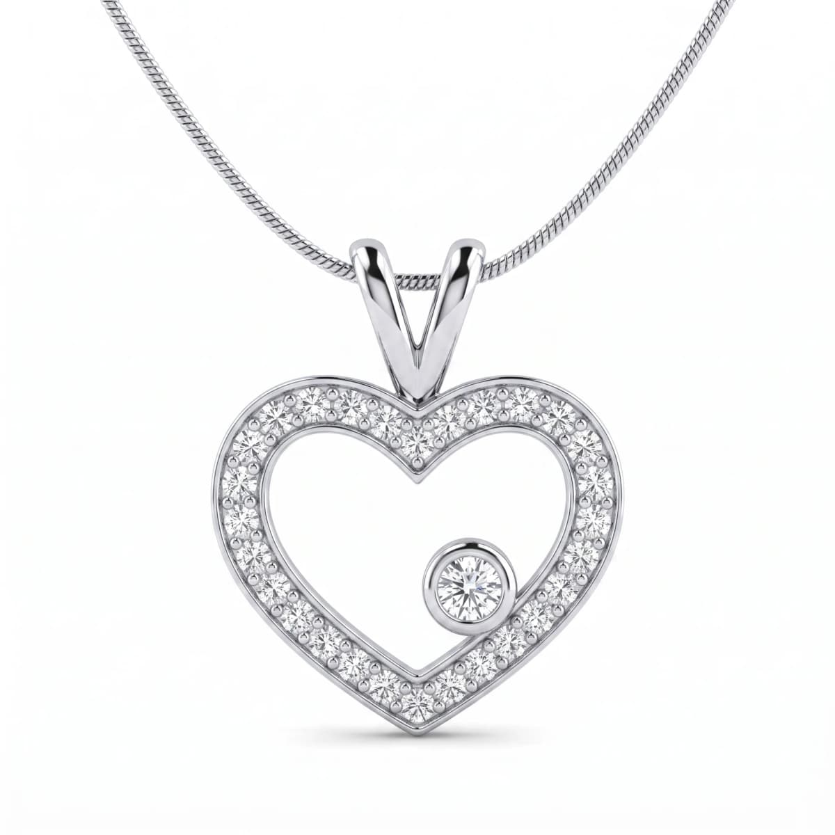 Belaroq Sorelle Aura Aube White Gold Lab Diamond Pendant