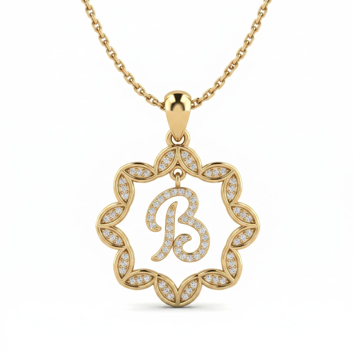 Belaroq Ilaria Sonata Bijou Yellow Gold Zirconia Pendant