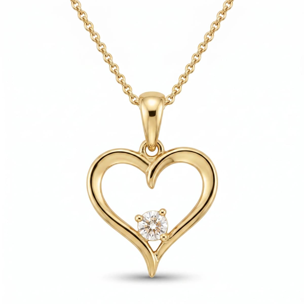 Belaroq Opaline Laurel Vow Yellow Gold Zirconia Pendant