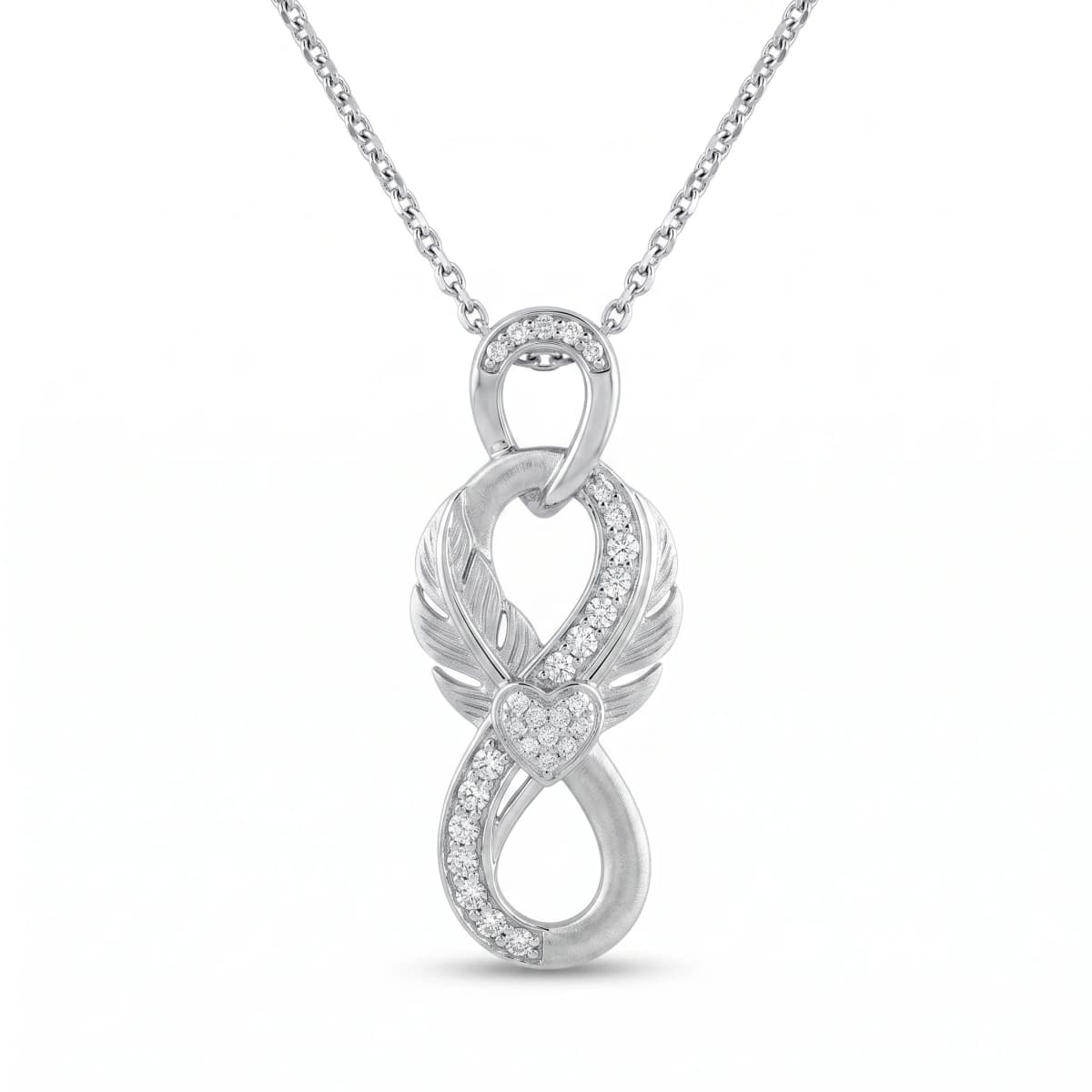 Belaroq Alira Crown Lustre White Gold Diamond Pendant