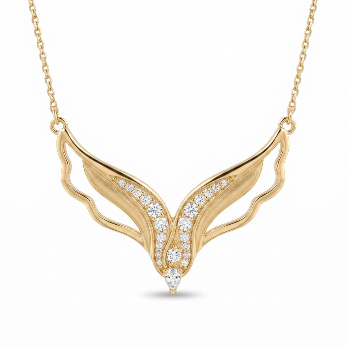 Belaroq Solene Lyric Radiant Yellow Gold Zirconia Necklace
