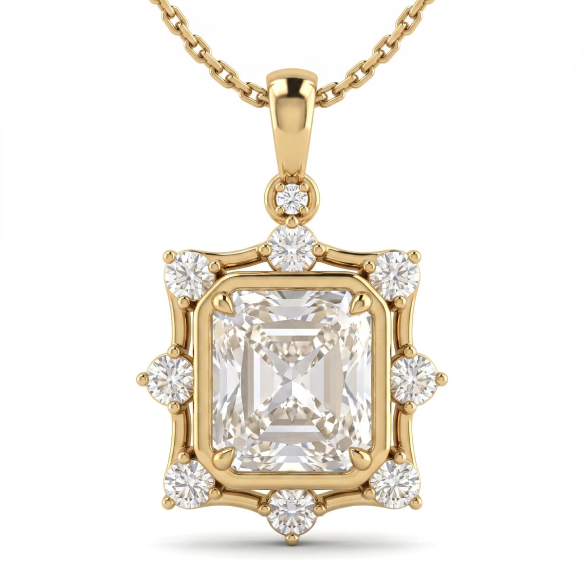 Belaroq Aurette Star Keepsake Yellow Gold Diamond Pendant