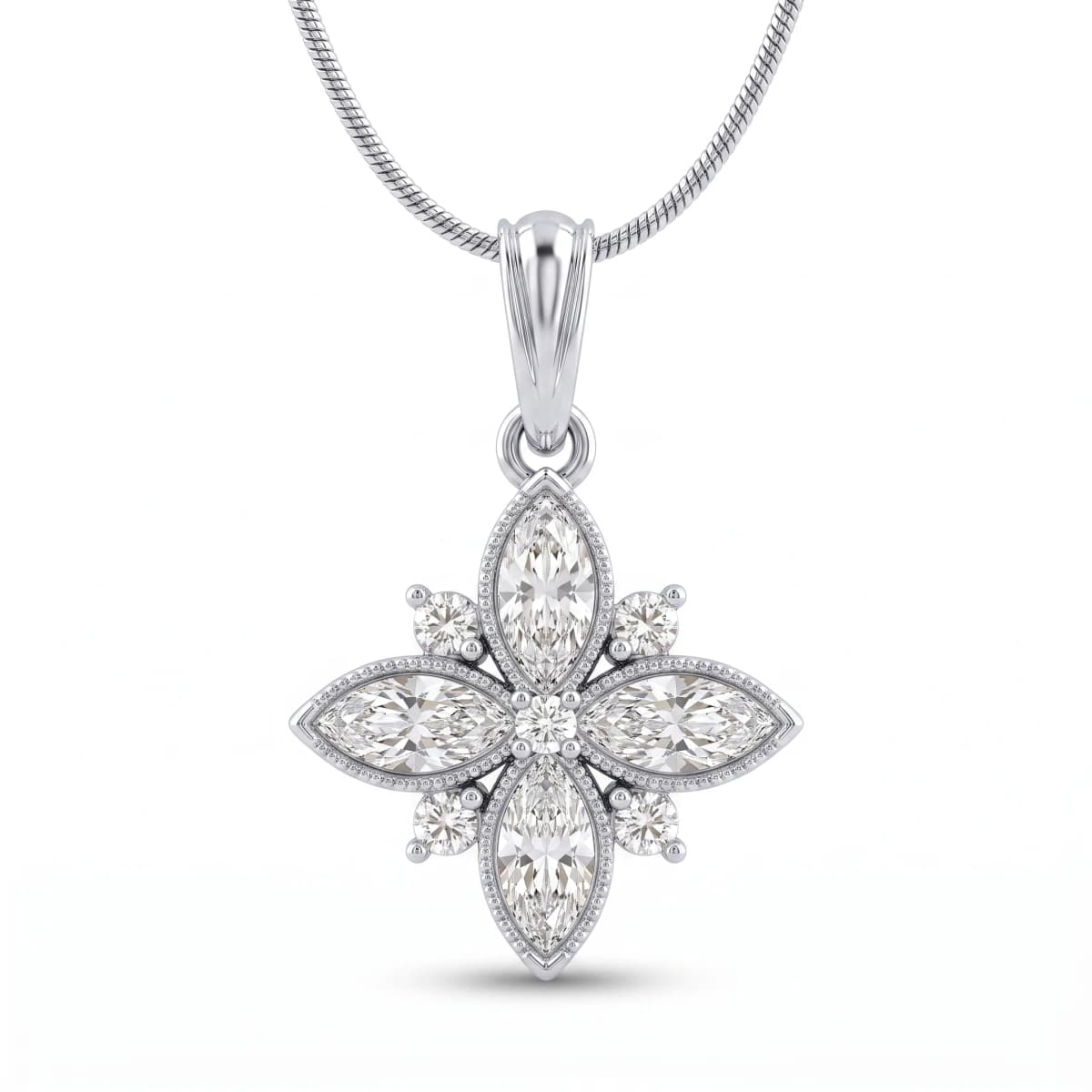 Belaroq Solaire Crest Muse White Gold Diamond Pendant