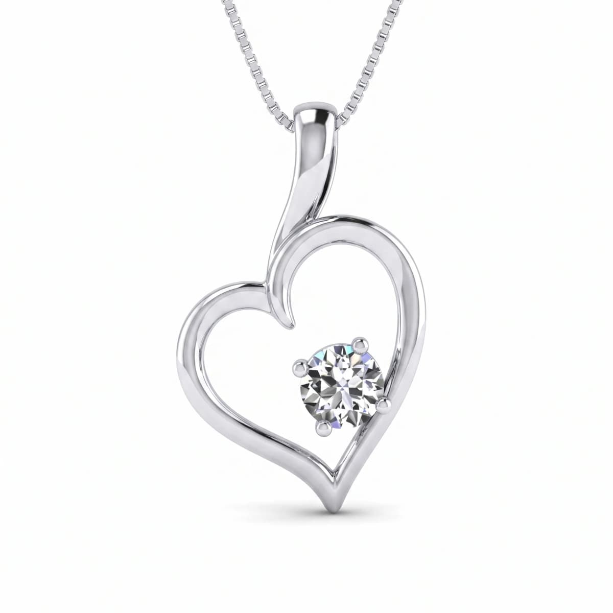 Belaroq Velora Glint Luxe Silver Lab Diamond Pendant