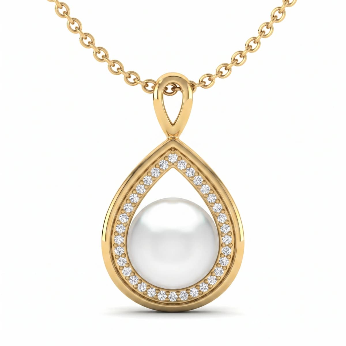 Belaroq Elenor Trace Regal Yellow Gold Diamond Pendant
