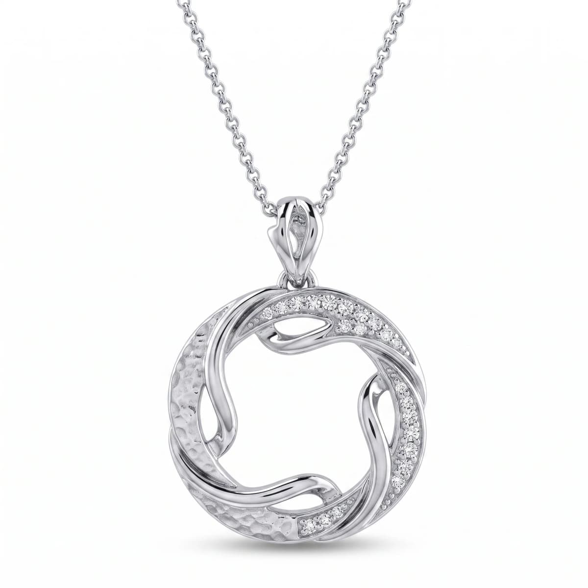 Belaroq Lunara Dew Ethereal Silver Diamond Pendant