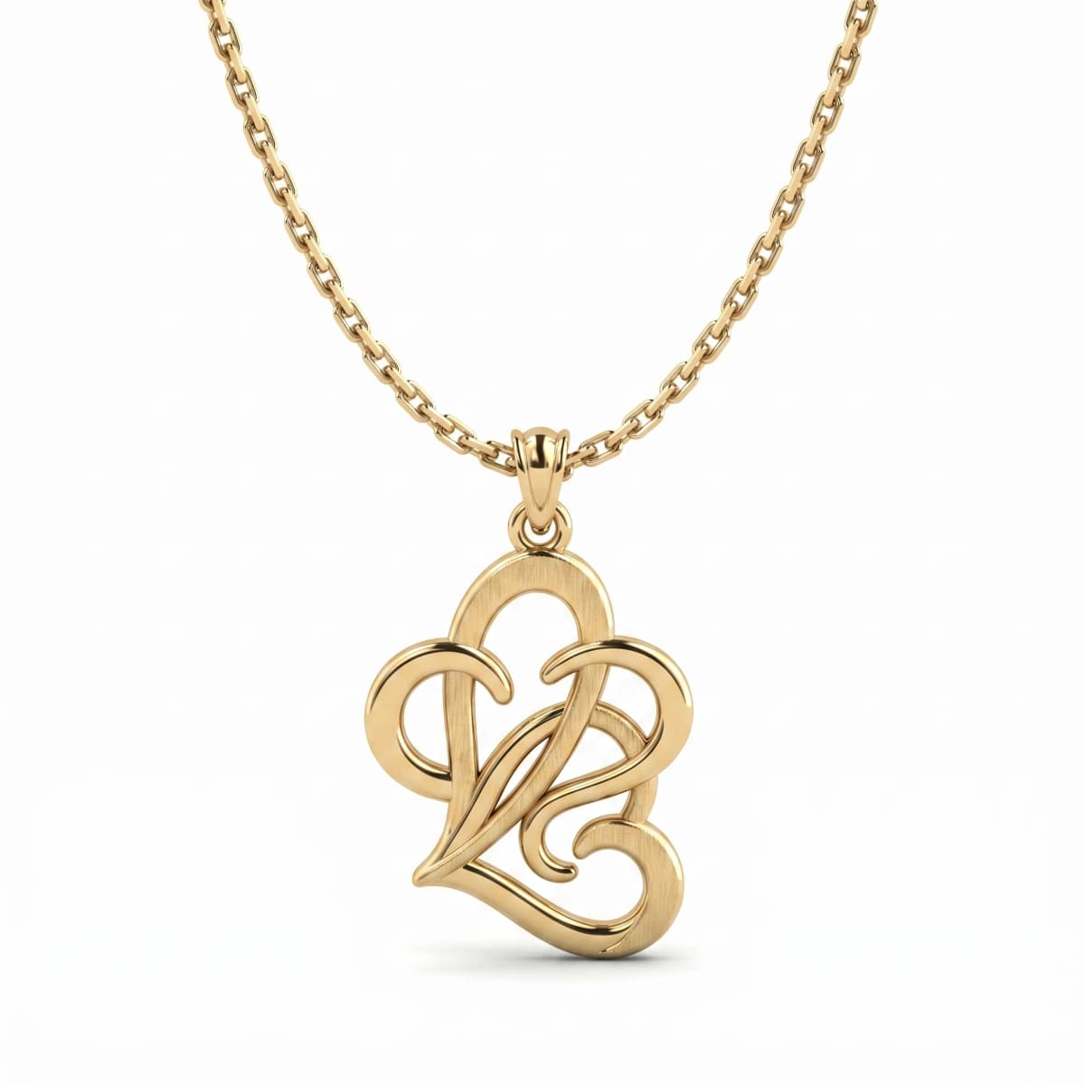 Belaroq Roselle Aster Velvet Yellow Gold Pendant