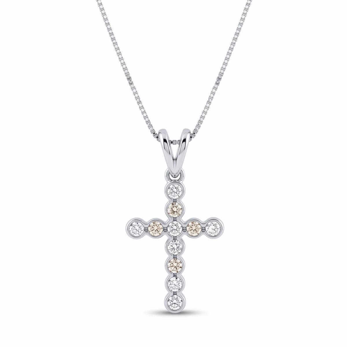 Belaroq Elaria Ray Lattice White Gold Diamond Pendant