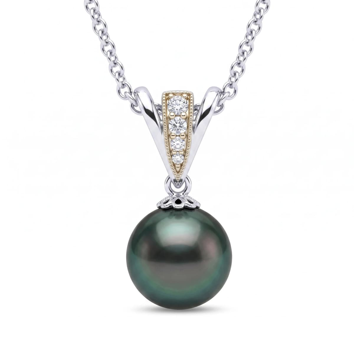 Belaroq Aurelia Flare Radiant White Gold Lab Diamond Pendant