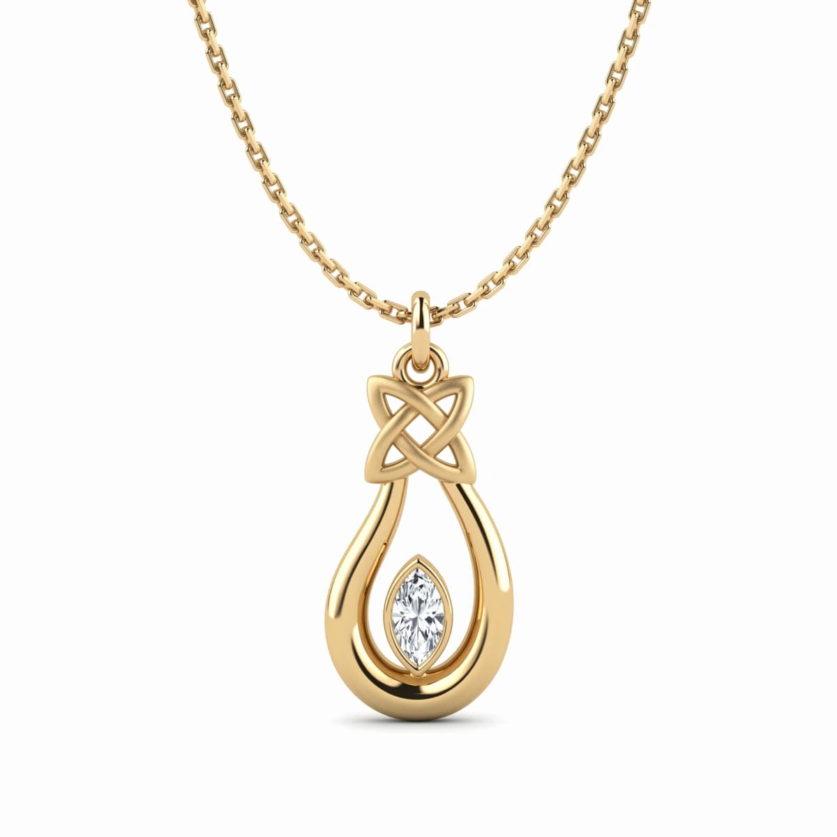 Belaroq Arden Cove Verve Yellow Gold Zirconia Pendant