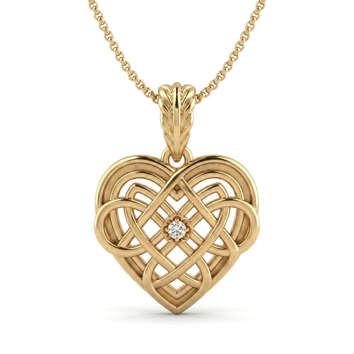 Belaroq Elara Nova Atelier Yellow Gold Diamond Pendant