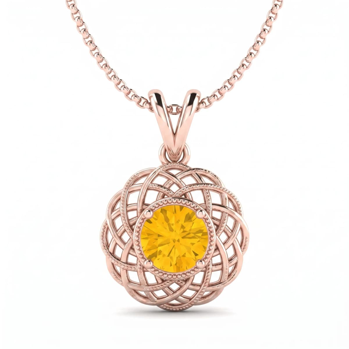 Belaroq Calista Lumen Lustre Rose Gold Pendant