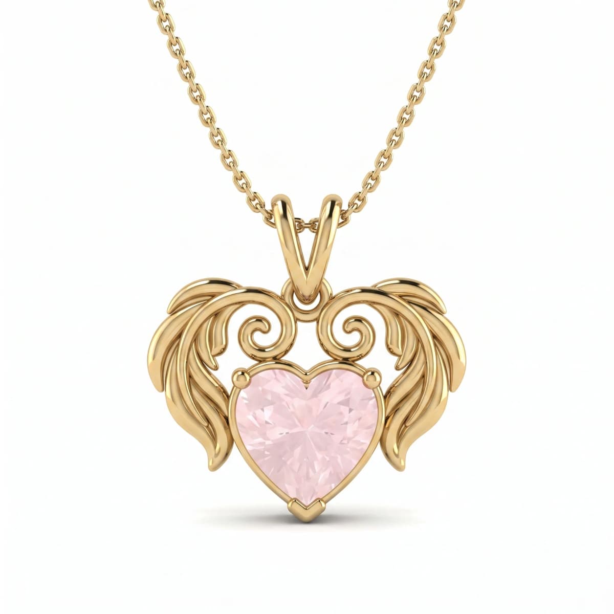 Belaroq Veyra Vista Ethereal Rose Gold Quartz Necklace