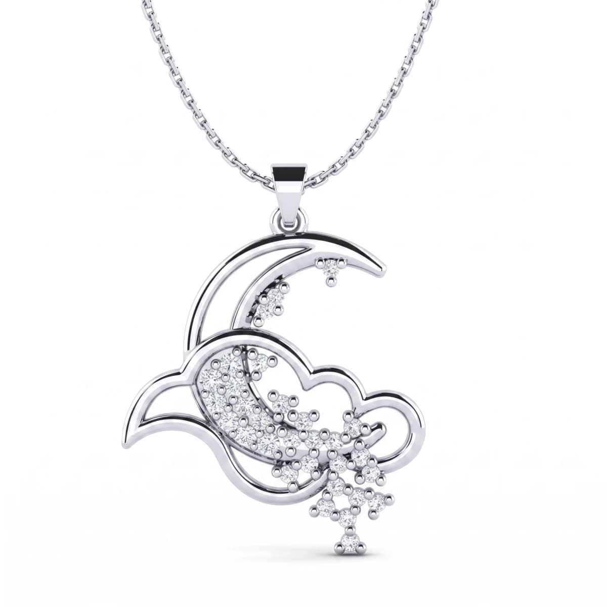Belaroq Mireya Pearl Gala White Gold Diamond Pendant