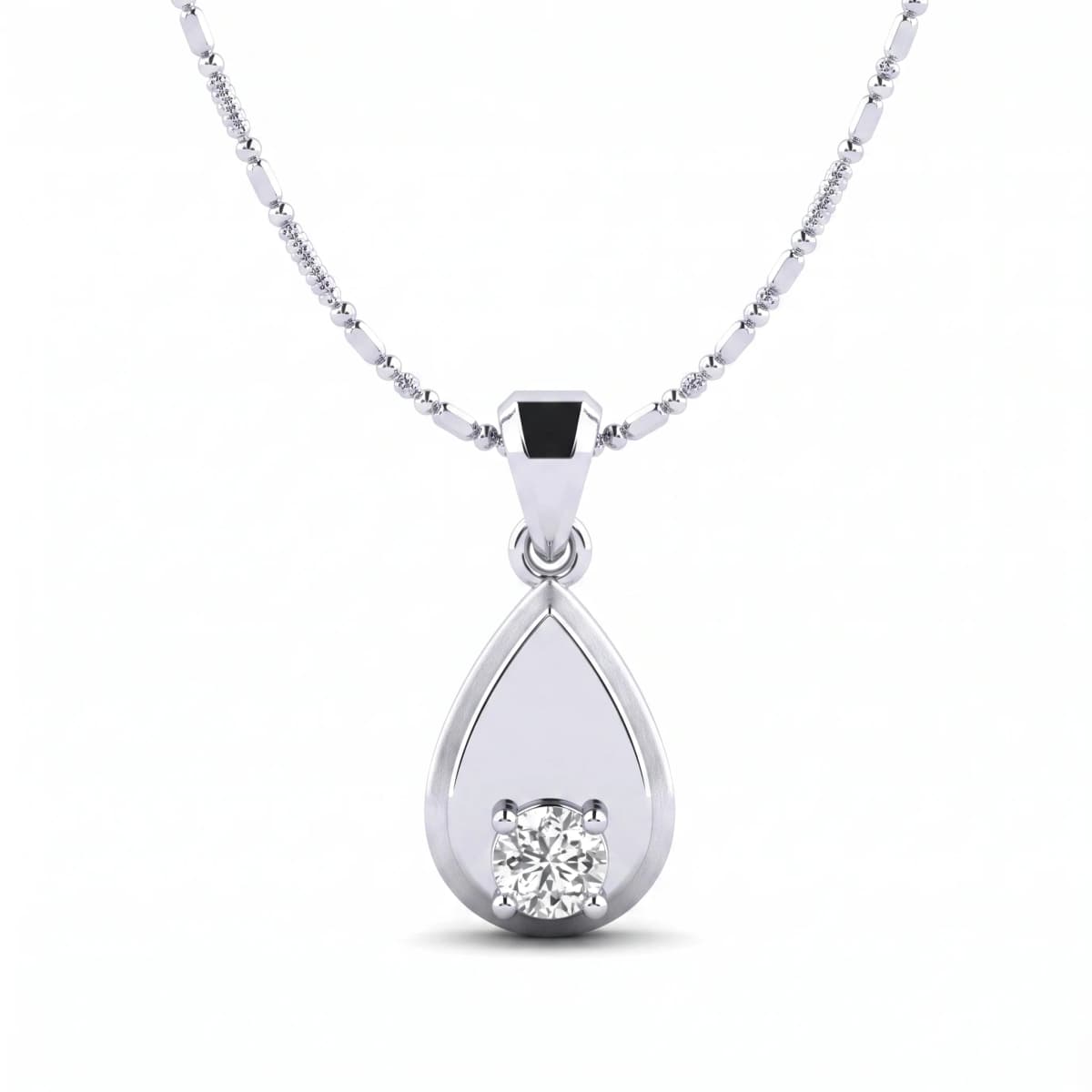 Belaroq Estelle Lace Reflet White Gold Diamond Pendant
