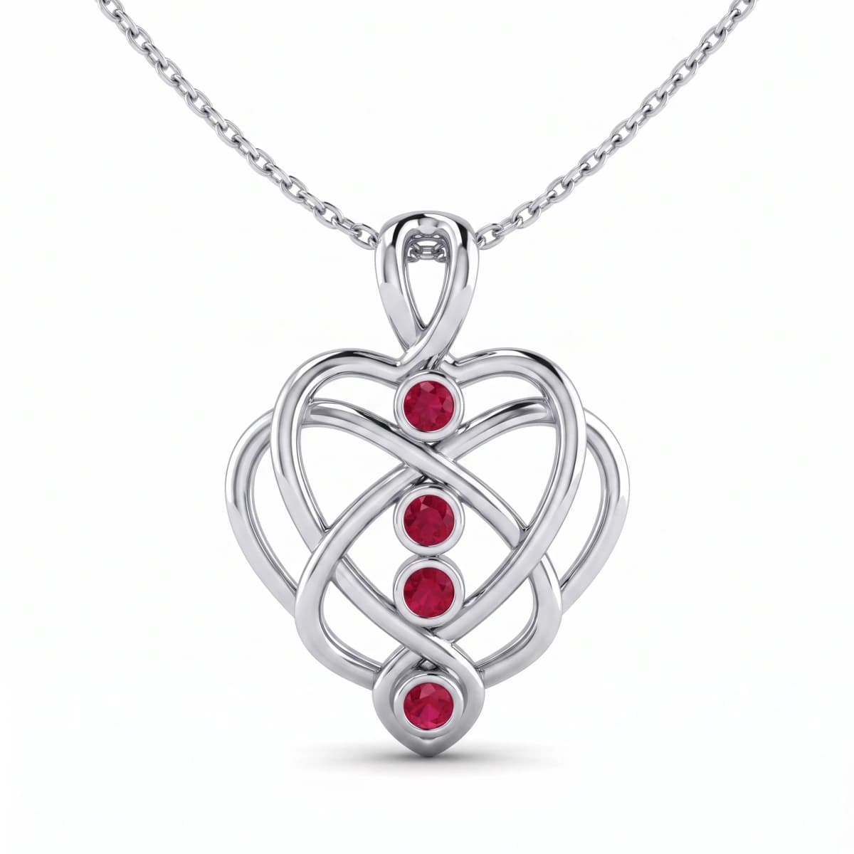 Belaroq Elysia Iris Verve White Gold Ruby Pendant
