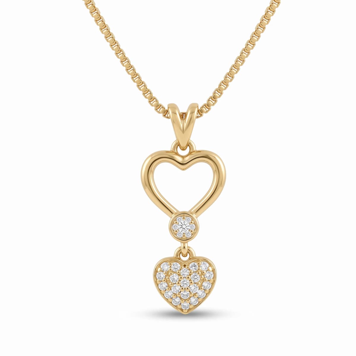 Belaroq Elenor Trace Solstice Yellow Gold Lab Diamond Pendant