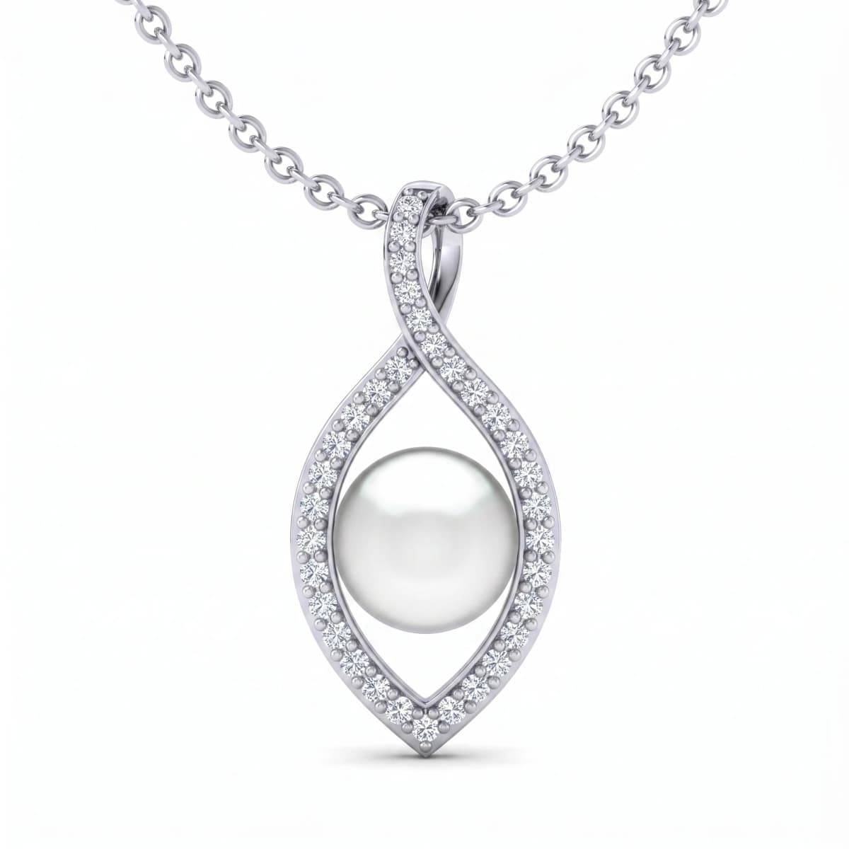Belaroq Clarion Helio Aurum White Gold Diamond Pendant