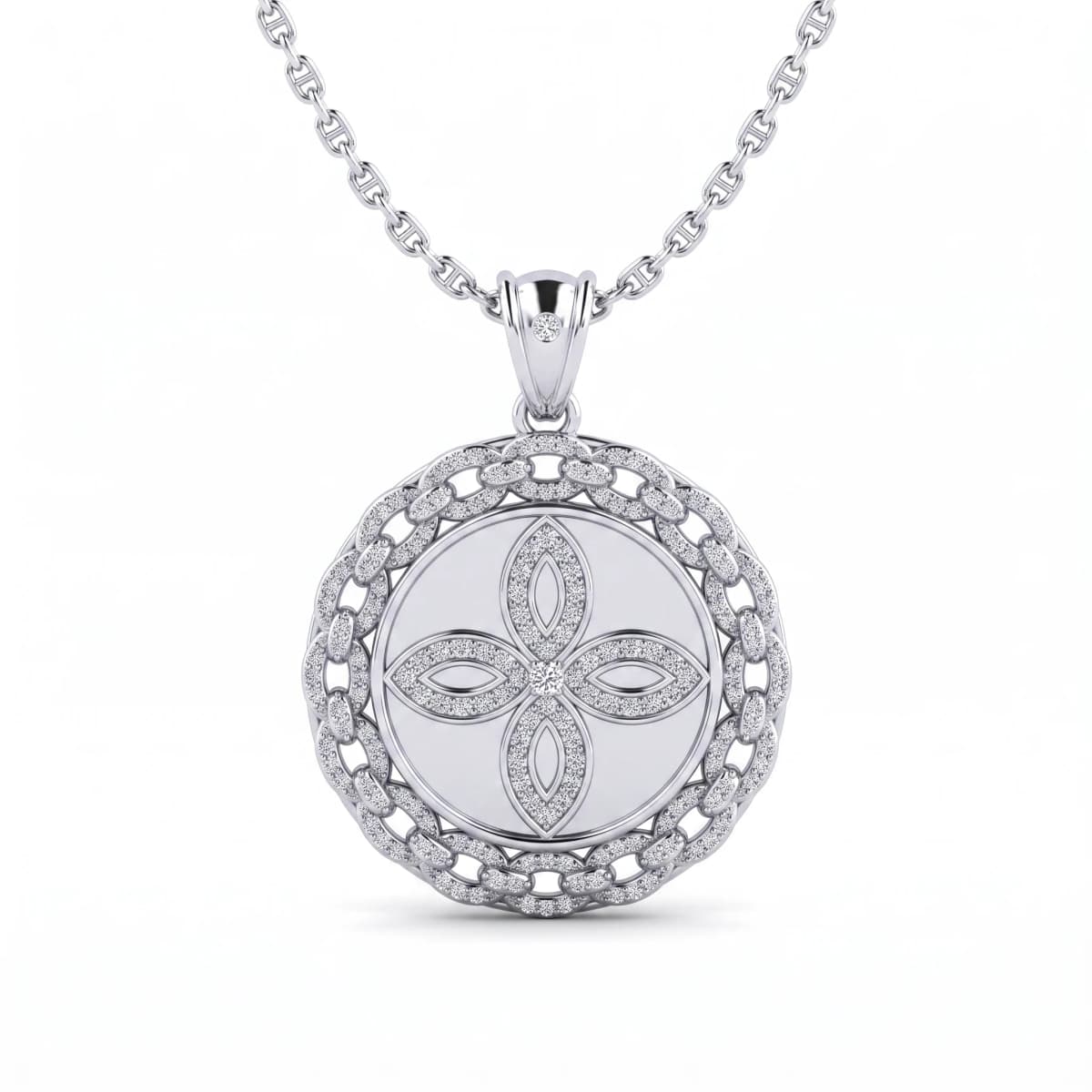 Belaroq Sorelle Aura Couture White Gold Zirconia Pendant