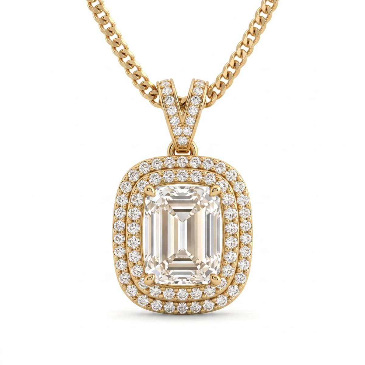 Belaroq Alira Crown Luxe Yellow Gold Diamond Pendant