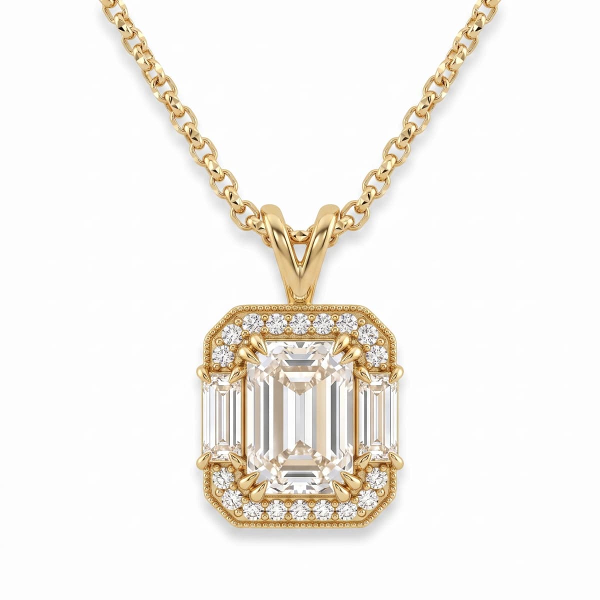 Belaroq Novelle Ember Solstice Yellow Gold Zirconia Necklace