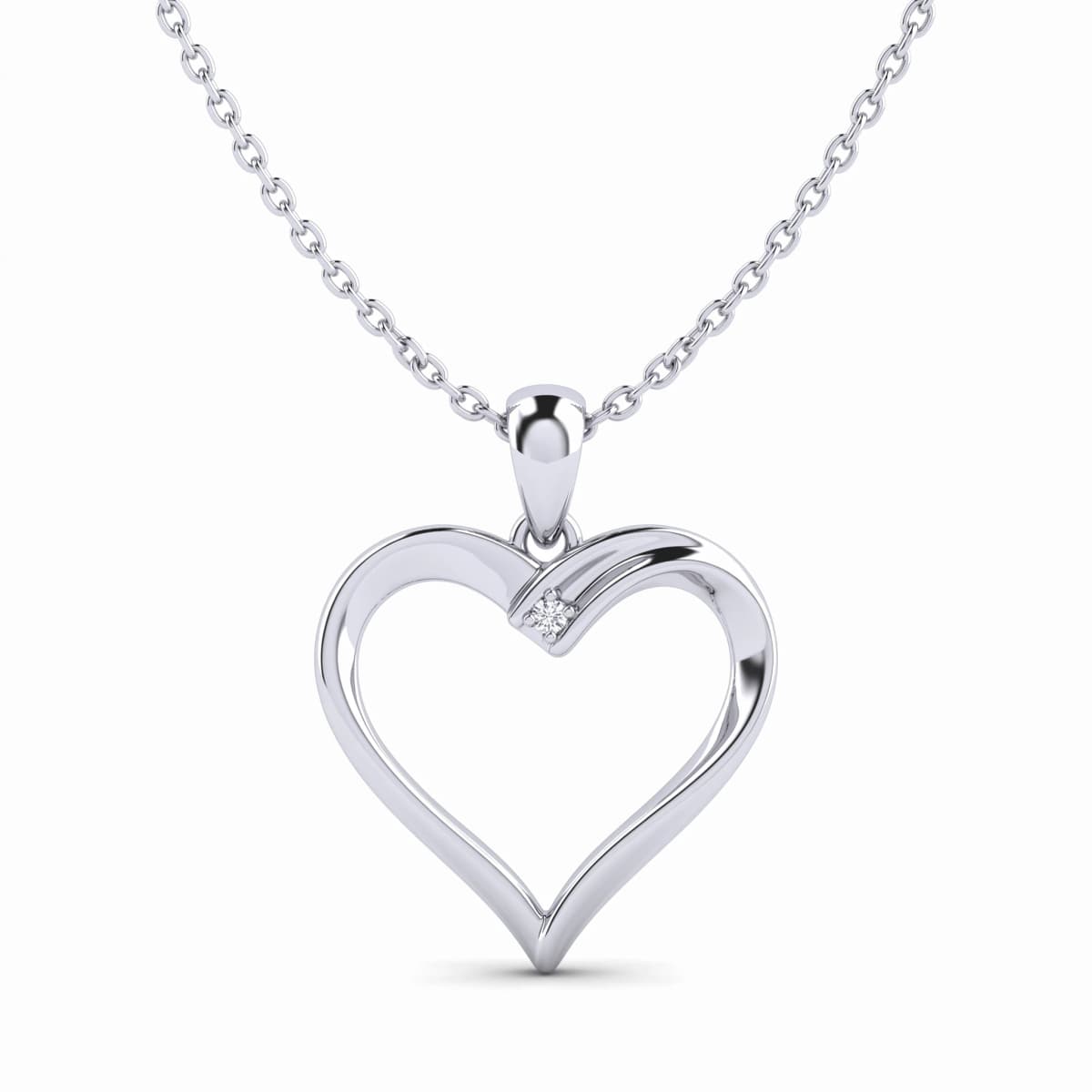 Belaroq Lyra Cascade Arcade White Gold Diamond Pendant