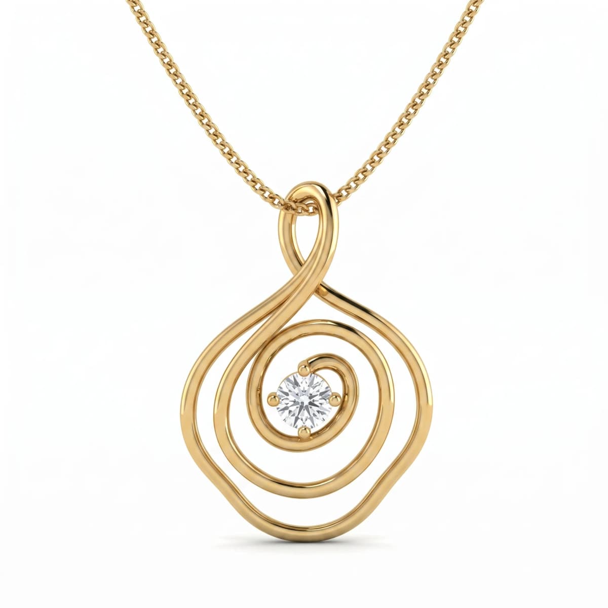Belaroq Aurette Star Duchess Yellow Gold Zirconia Necklace
