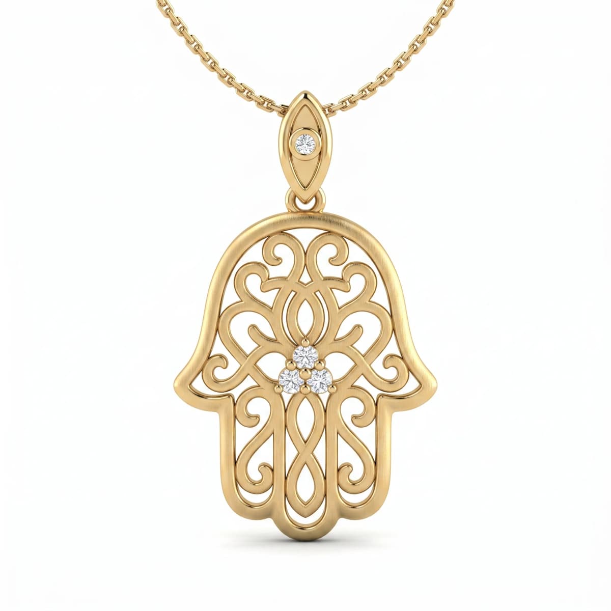 Belaroq Orielle Meadow Aurum Yellow Gold Diamond Pendant