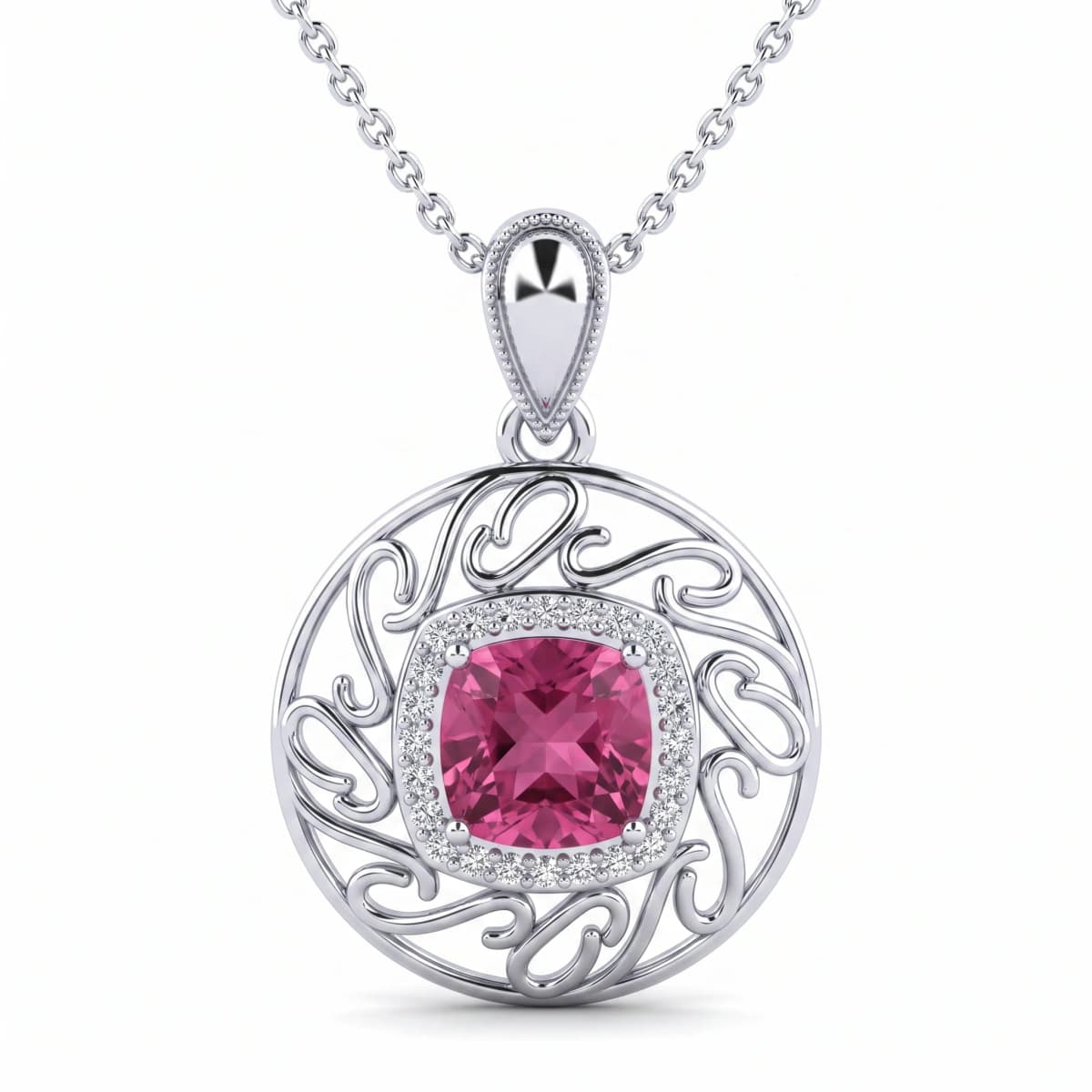 Belaroq Mireya Pearl Heritage Silver Sapphire Pendant