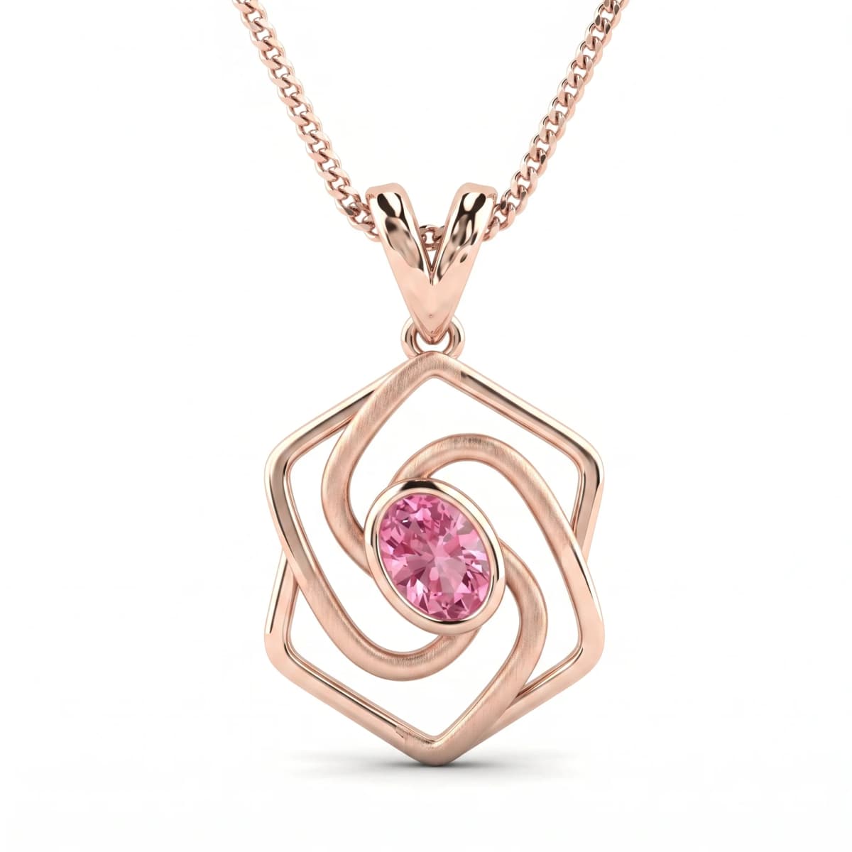 Belaroq Vionne Vine Regal Rose Gold Pendant