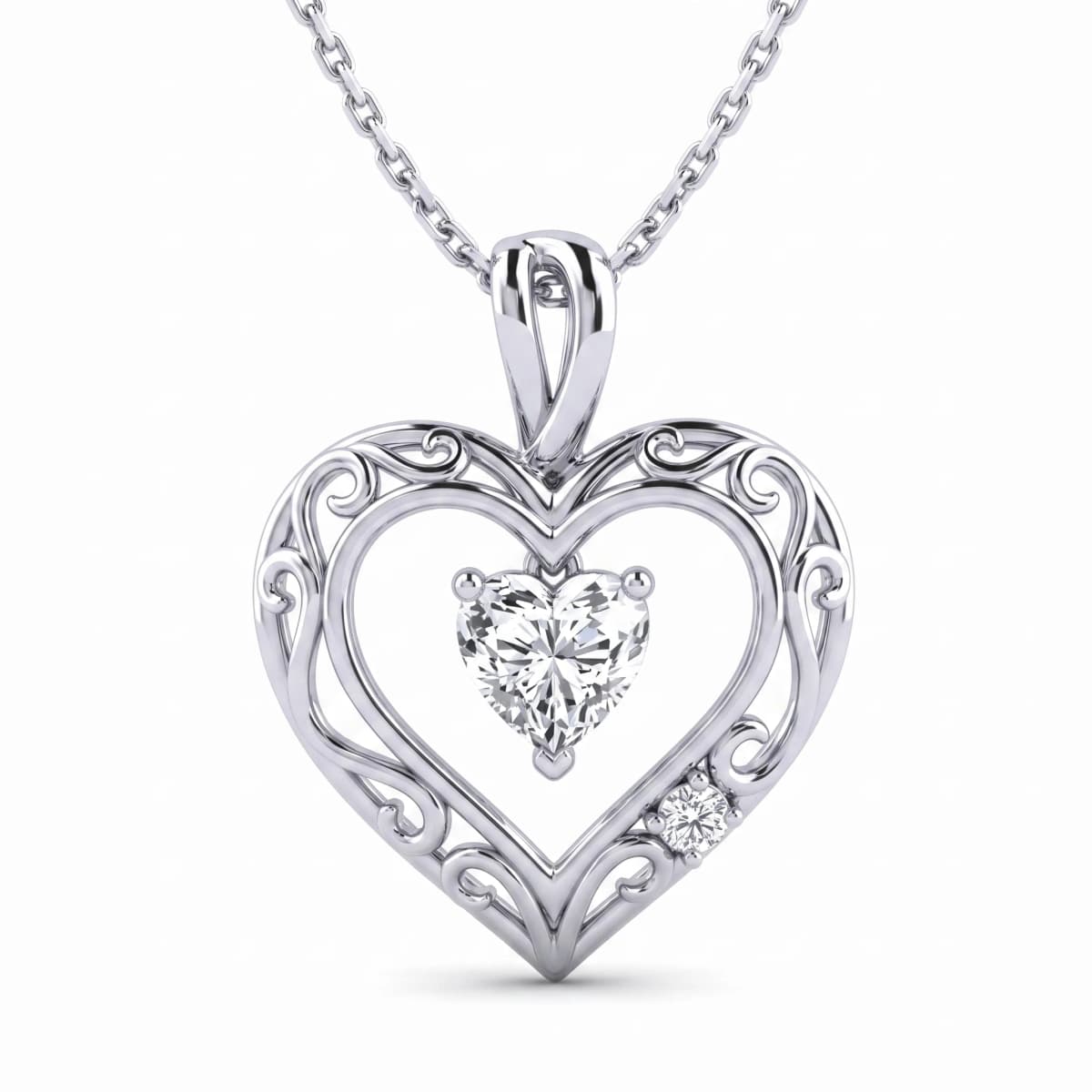Belaroq Sorelle Aura Eclat White Gold Lab Diamond Pendant