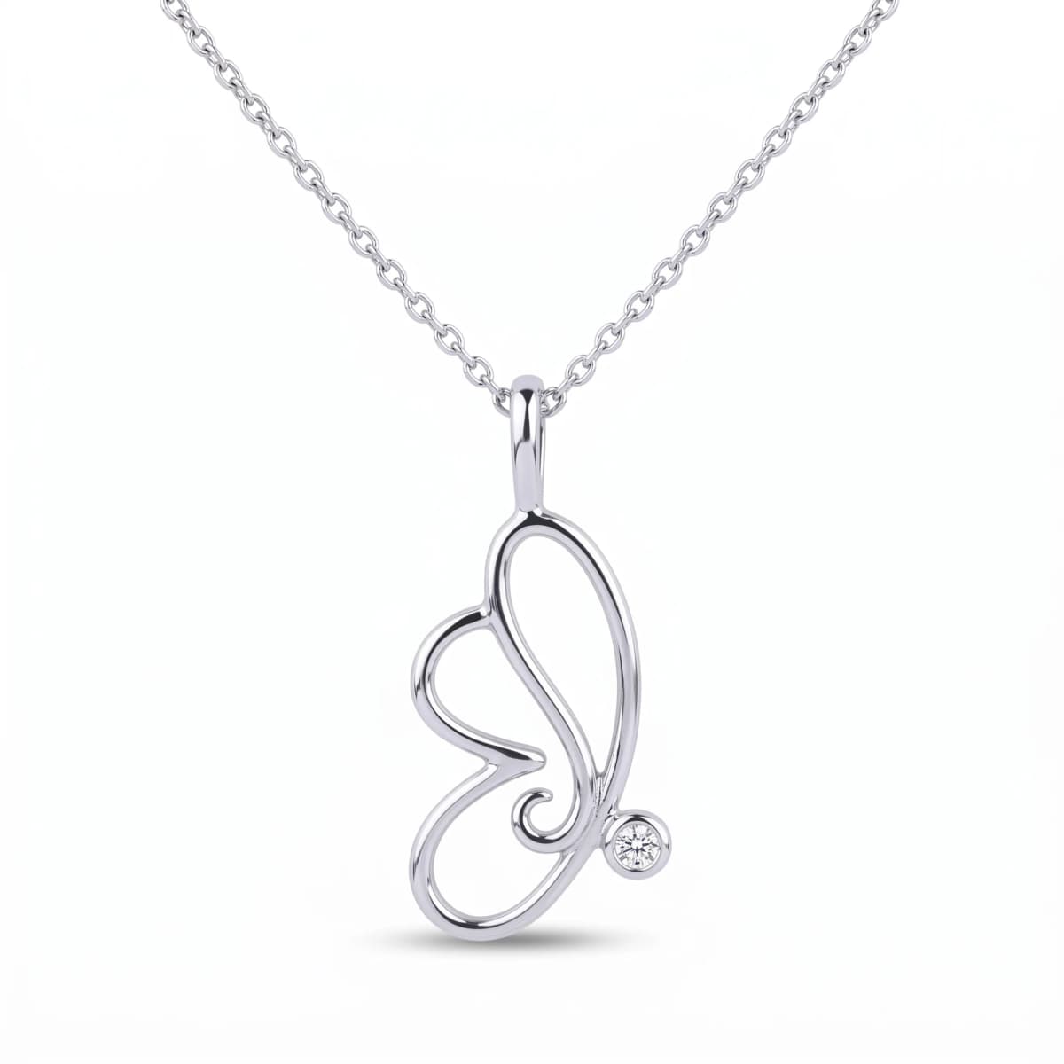 Belaroq Arielle Dawn Solstice Silver Diamond Pendant