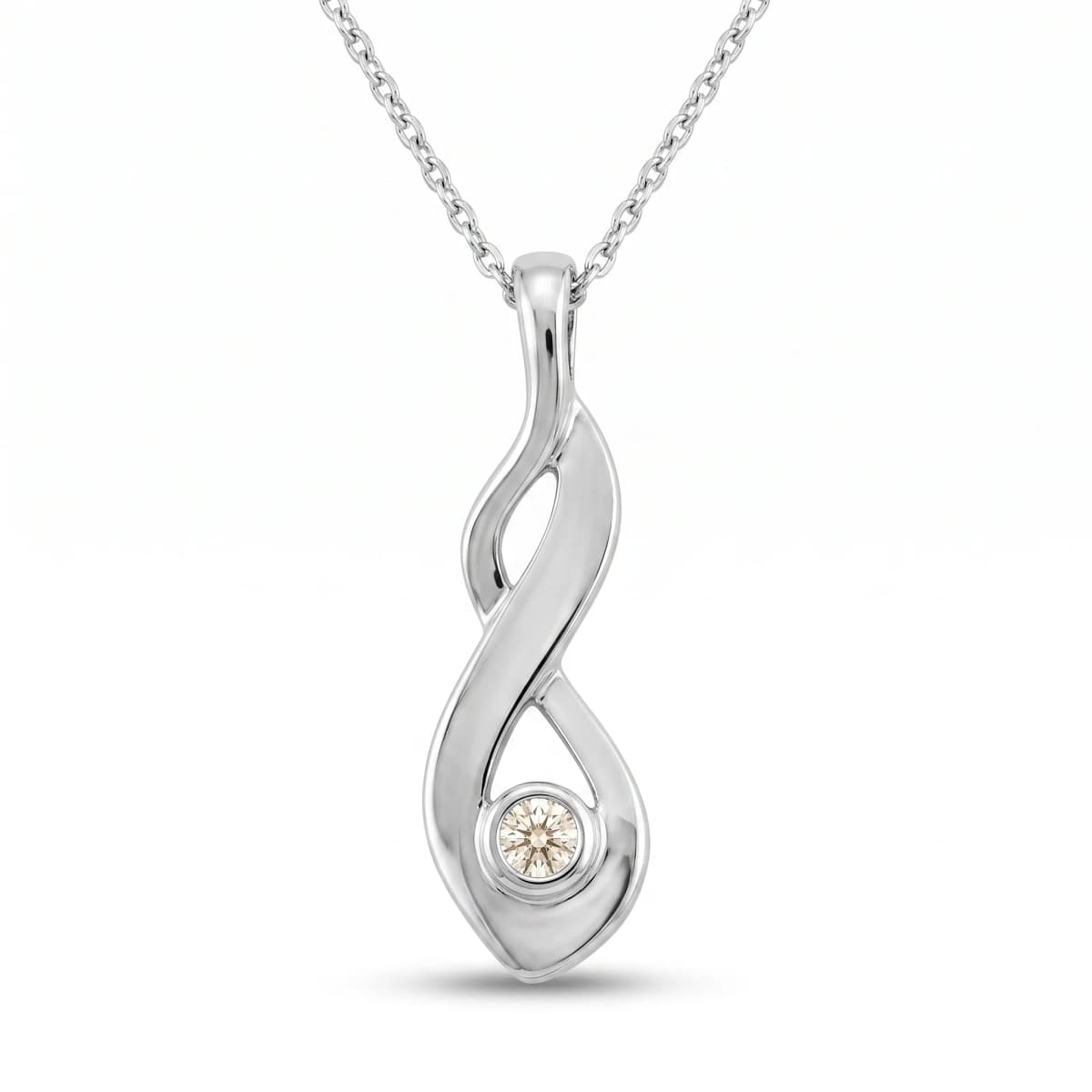 Belaroq Elara Nova Bijou Silver Diamond Pendant