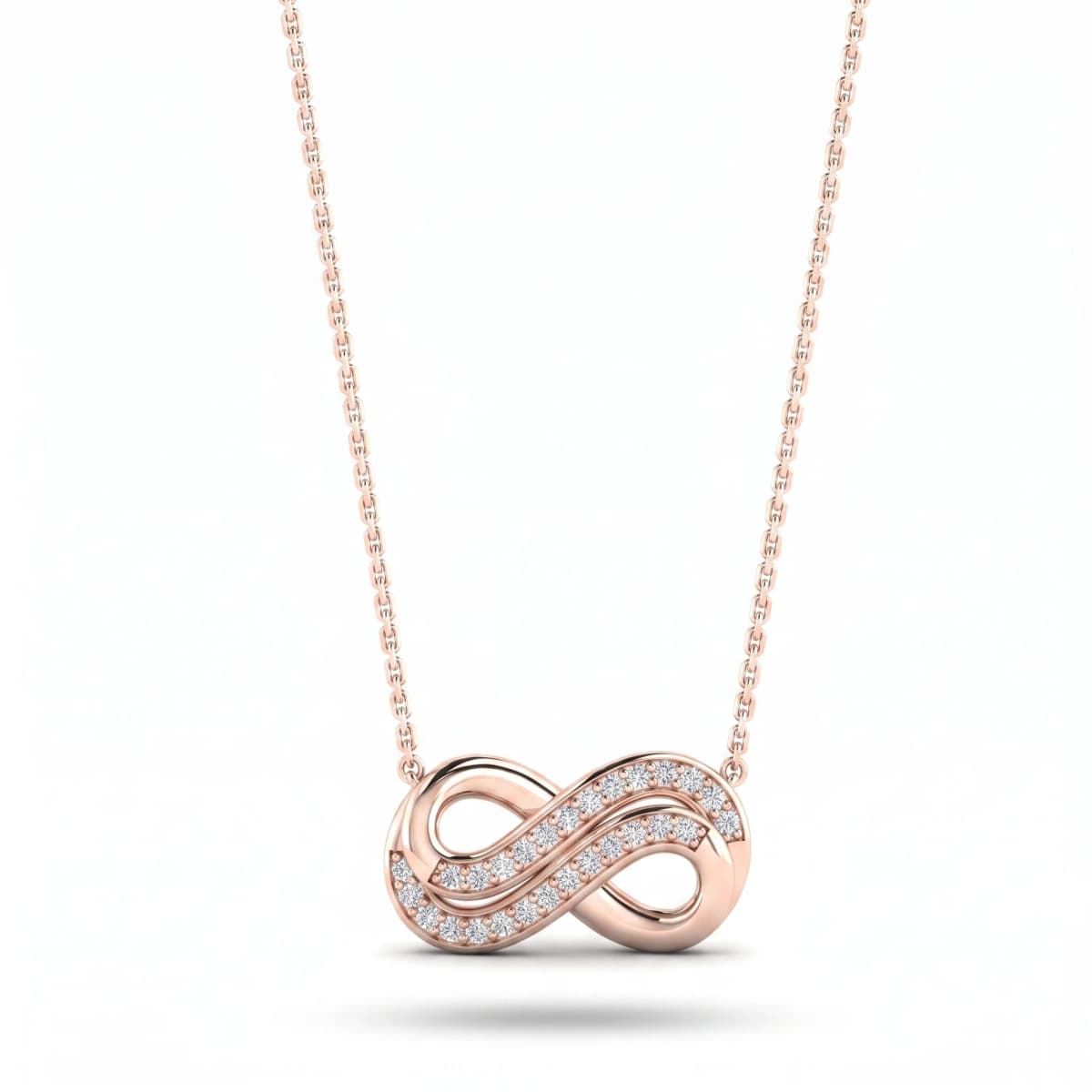 Belaroq Solara Muse Vow Rose Gold Diamond Necklace
