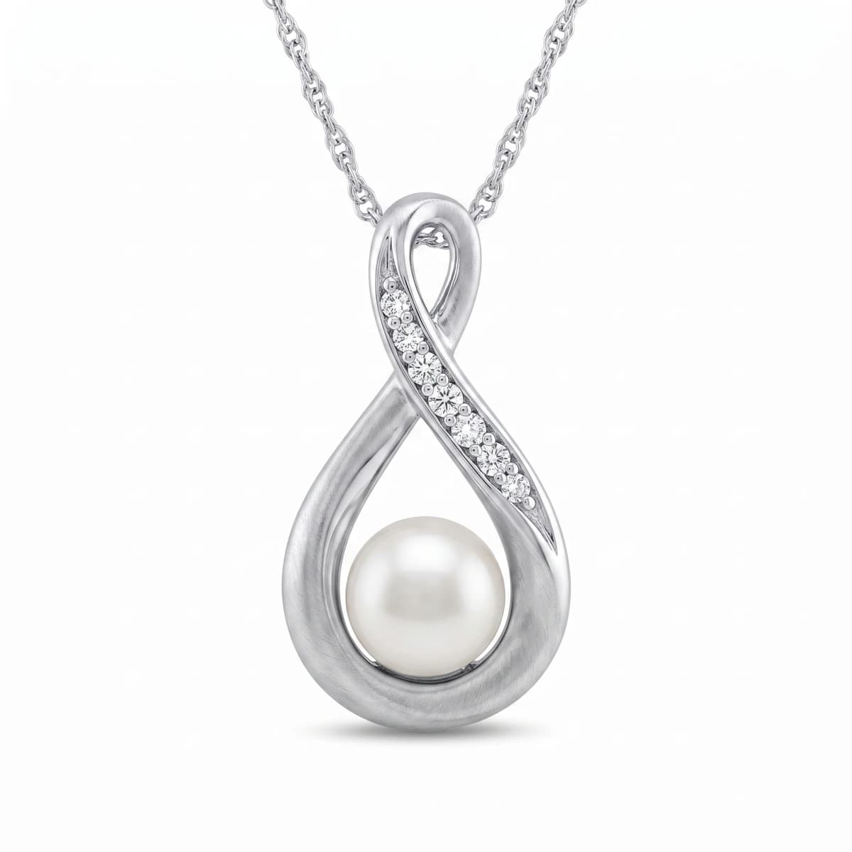 Belaroq Alouette Pave Lustre White Gold Diamond Pendant