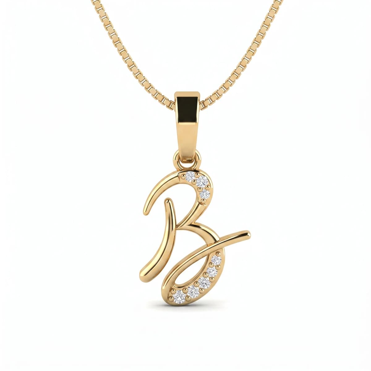 Belaroq Sabine Veil Muse Yellow Gold Lab Diamond Pendant