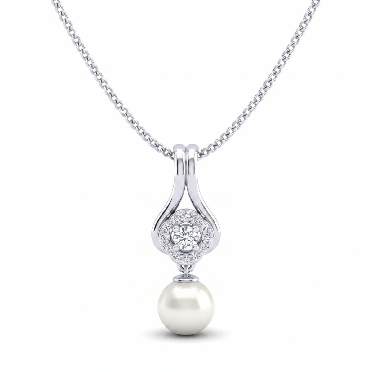Belaroq Veyra Vista Noble White Gold Diamond Pendant