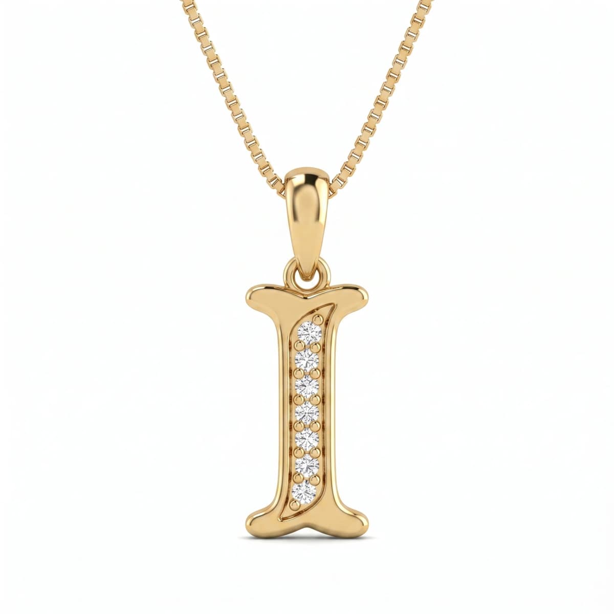 Belaroq Virelle Rill Reflet Yellow Gold Diamond Pendant